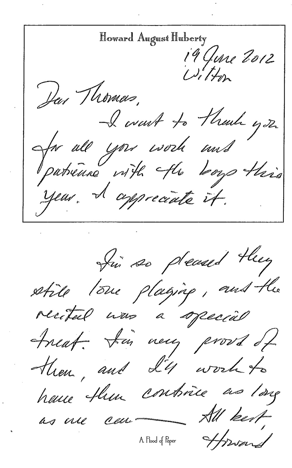 Testimonial gallery